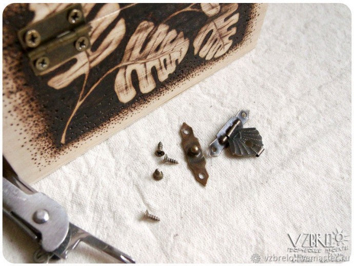 Декорируем шкатулку в технике выжигания по дереву