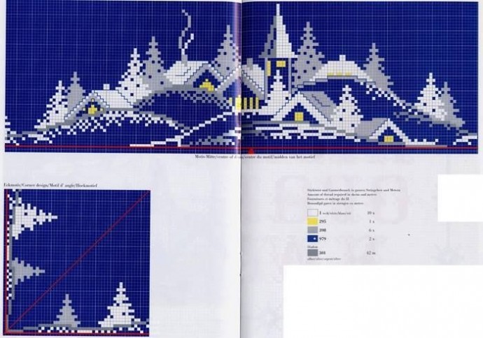 Вышиваем зимние пейзажи: часть 7