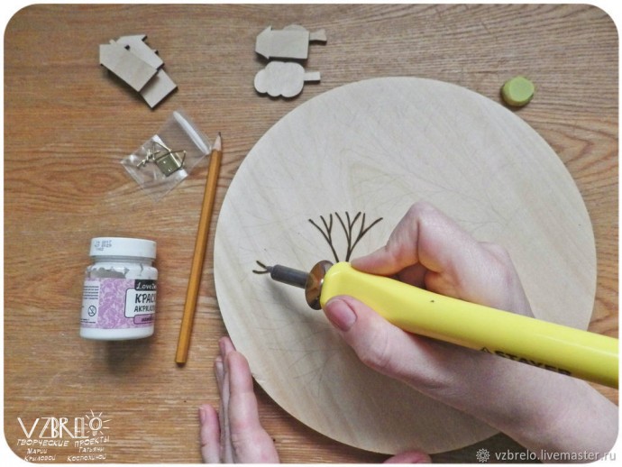 Выжигаем милое панно в скандинавском стиле