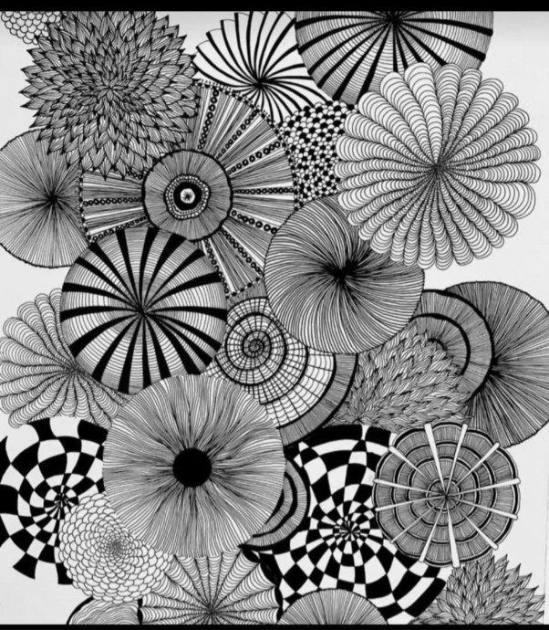 Красивые рисунки в технике зентангл