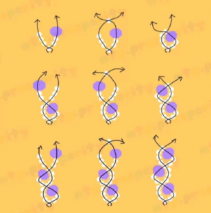 Колье из крупного и мелкого жемчуга