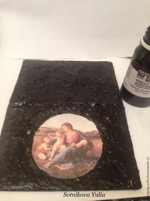 ​Морозные узоры с помощью салфеток