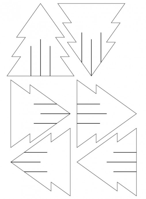 Объёмные ёлки