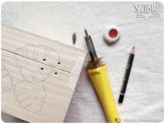 Декорируем шкатулку в технике выжигания по дереву