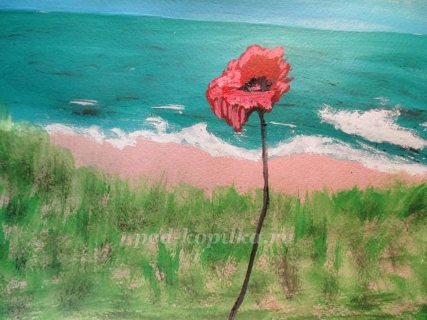 Летний пейзаж: маки, часть 2