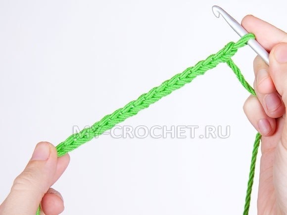 ​Как связать полустолбик без накида (соединительный столбик)