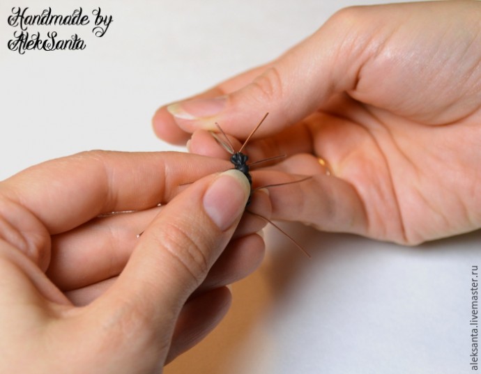 Жук из запекаемой полимерной глины: мастер-класс, часть 1