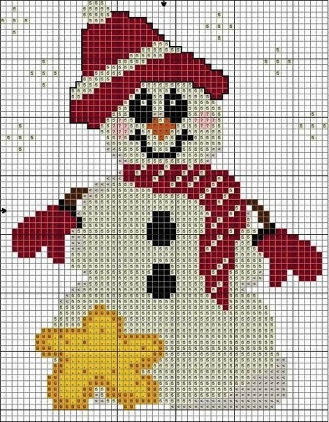 Зимние вышивки Зимние вышивки