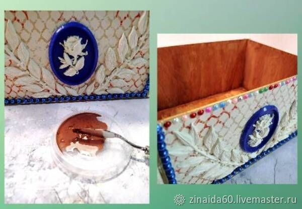 Декор деревянного ящика