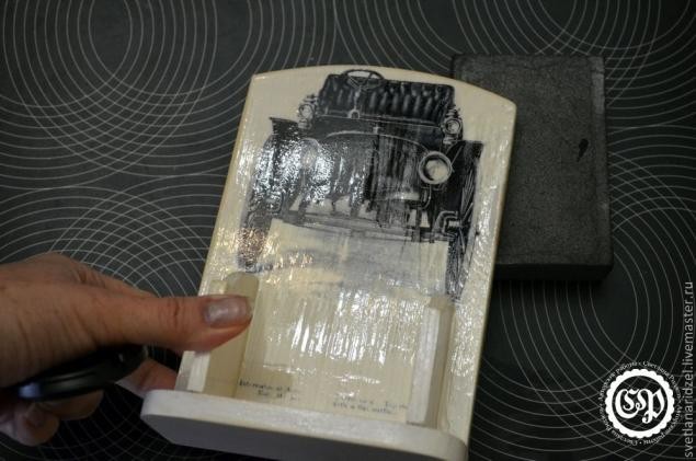 ​Вечный календарь настольный: мастер-класс по вживлению лазерной распечатки в дерево, часть 4