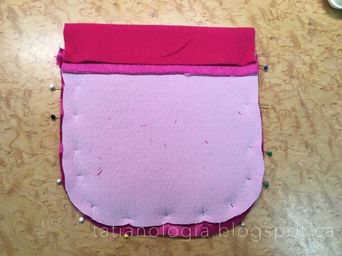 ​Обработка накладного кармана без отделочной строчки