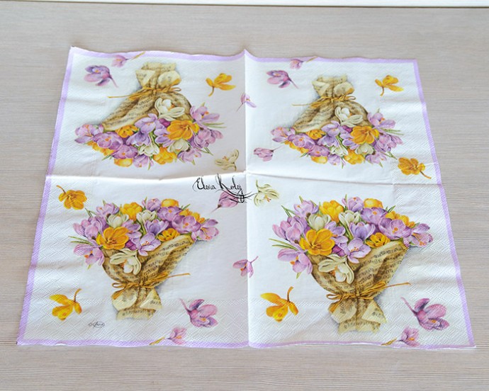 Декорируем вазу "Крокусы": часть 1