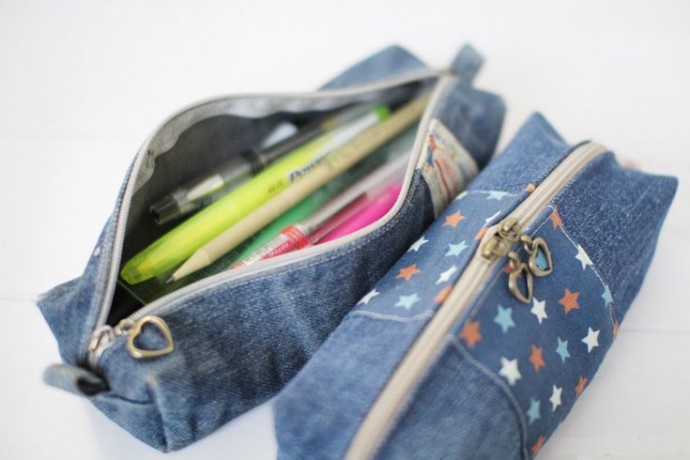 Что сделать из старых джинсов: пенал