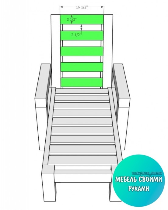 Несложный в изготовлении шезлонг