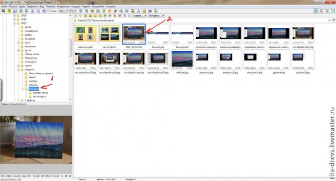 Простая обработка картины в программе FastStone Простая обработка картины в программе FastStone