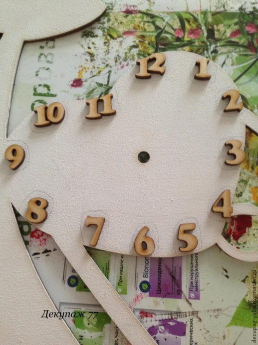 ​Создание настенных часов "Кошка-хамелеон": часть 1