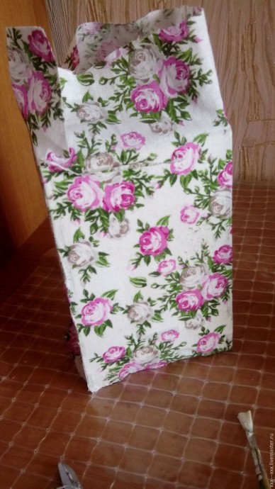 ​Используем ткань в декупаже вместо салфеток