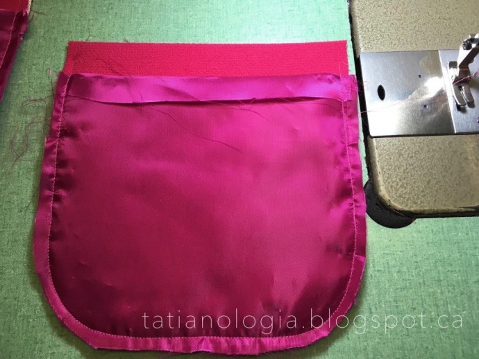 ​Обработка накладного кармана без отделочной строчки