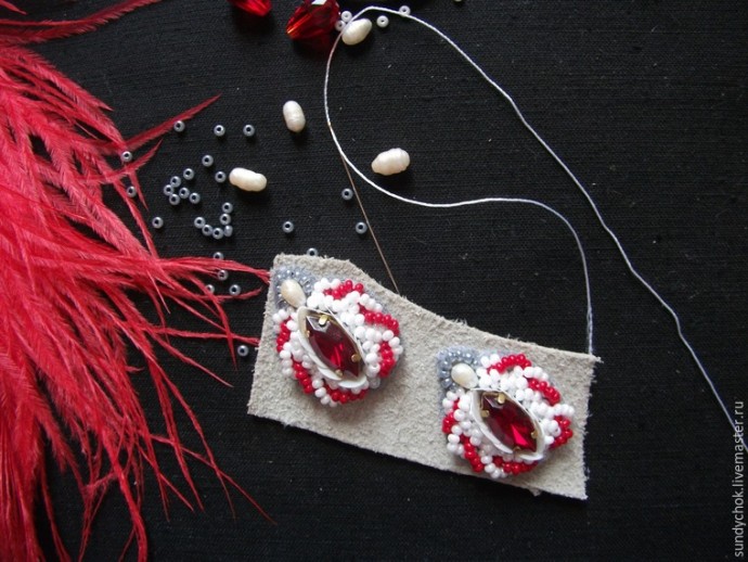 ​Создаем свадебные серьги "Мирослава": часть 3