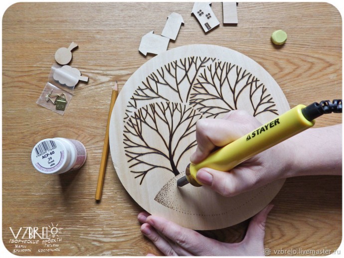 Выжигаем милое панно в скандинавском стиле