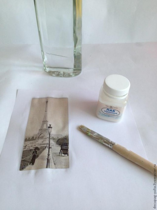 Декупаж с применением 2-шагового кракелюра: часть 1