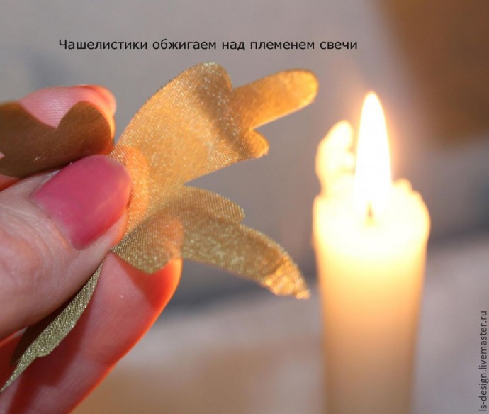 Мастер-класс: создаем нежный "Пион из вуали": часть 4