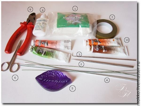 ​Лепим шиповник из полимерной глины: часть 1