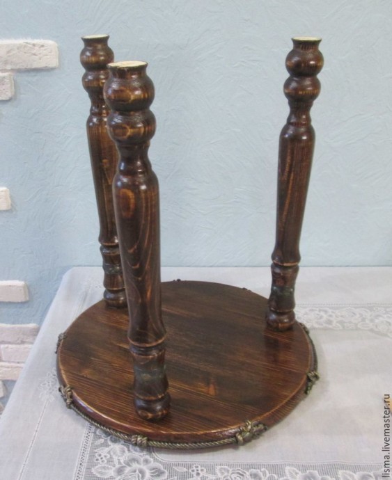 ​Мастерим кофейный столик с "коваными" элементами: часть 4