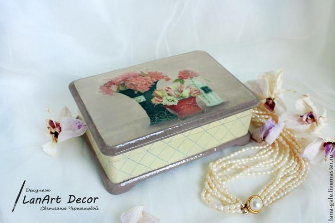 Шкатулка "Цветочное утро": мастер-класс, часть 4