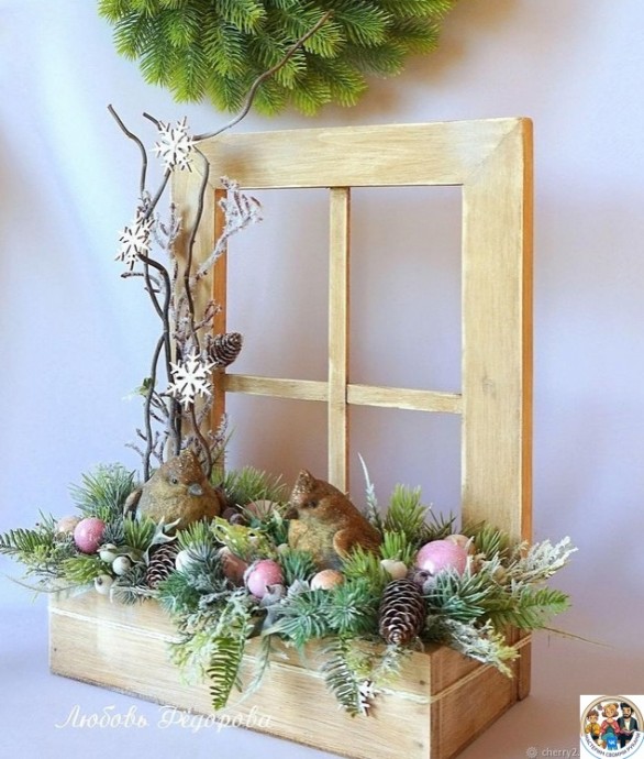 Новогодние зимние окна: идеи для творческого вдохновения