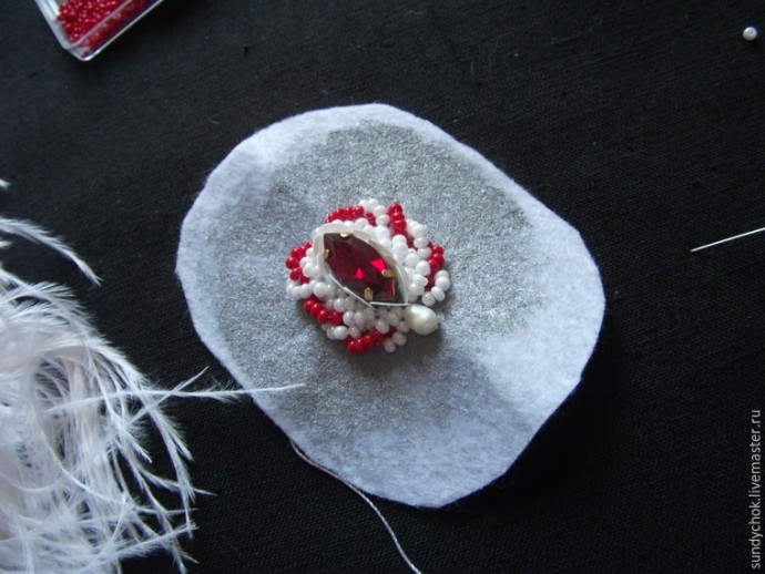 ​Создаем свадебные серьги "Мирослава": часть 3