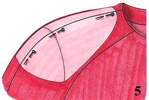 ​Как выбрать и пришить подплечники к изделию