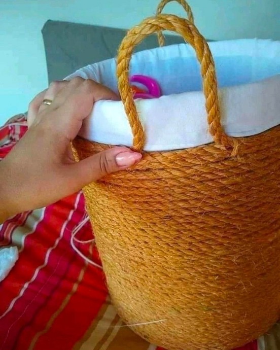 Делаем сами корзинку для игрушек или других мелочей Делаем сами корзинку для игрушек или других мелочей