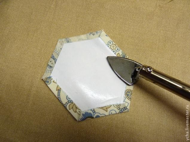 Изготовление блока "бабушкин сад" с помощью бумаги для заморозки