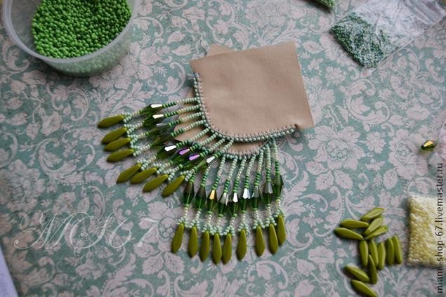 Вышивка бисером, урок №4: бахрома