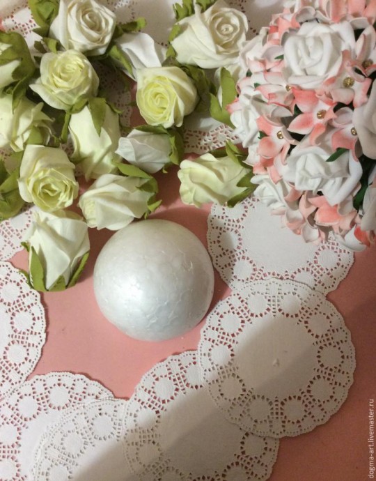 Создаем закрытые розы из фоамирана для свадебного букета: часть 2