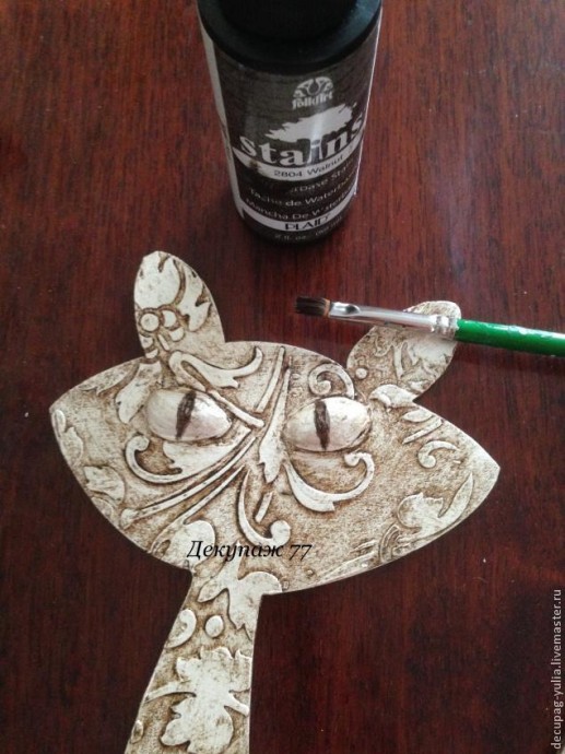 ​Создание настенных часов "Кошка-хамелеон": часть 3