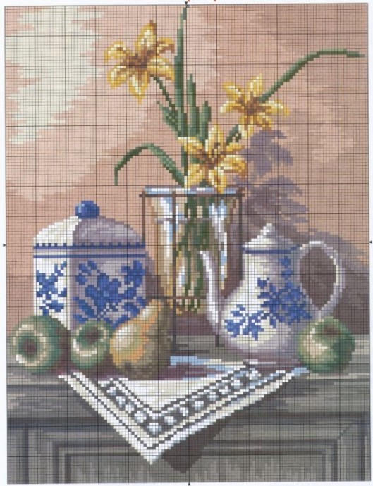 ​Вышиваем красивые натюрморты: часть 1