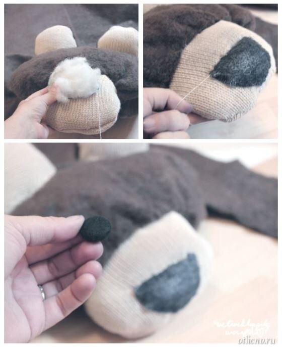 ​Ковер в виде шкуры медведя