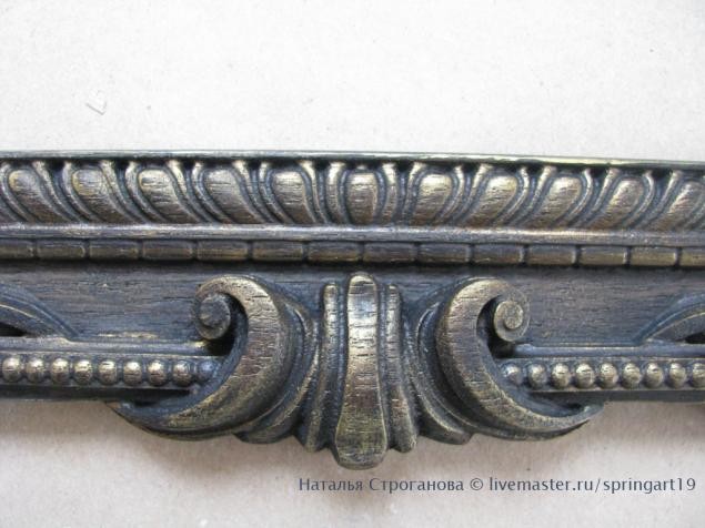 Рама для зеркала: золочение и старение рамы, часть 2 Рама для зеркала: золочение и старение рамы, часть 2