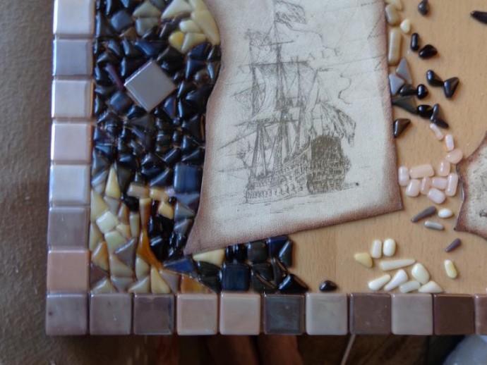 Мозаичный столик "Остров сокровищ"