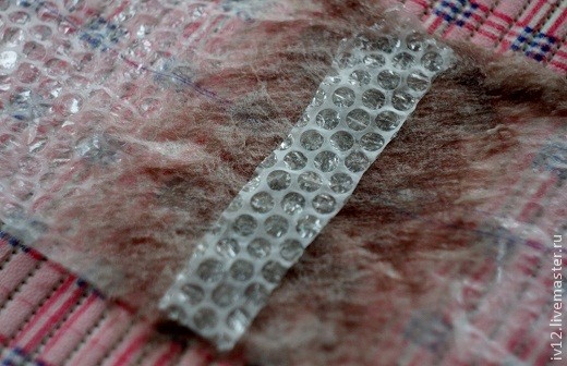 Пелерина валяная из фактурной пряжи: часть 1