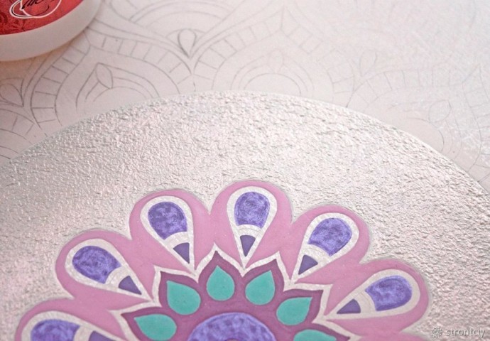 ​Расписываем интерьерные часы в смешанной технике: часть 4