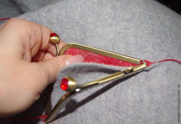 Чудной кармашек: делаем необычный карман с фермуарной застежкой, часть 3