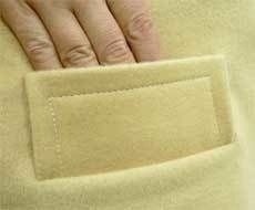 Карман с накладной листочкой