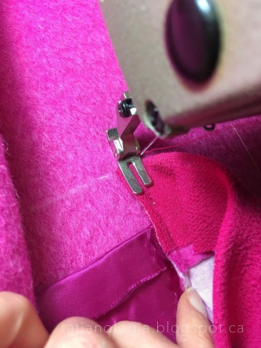 ​Обработка накладного кармана без отделочной строчки