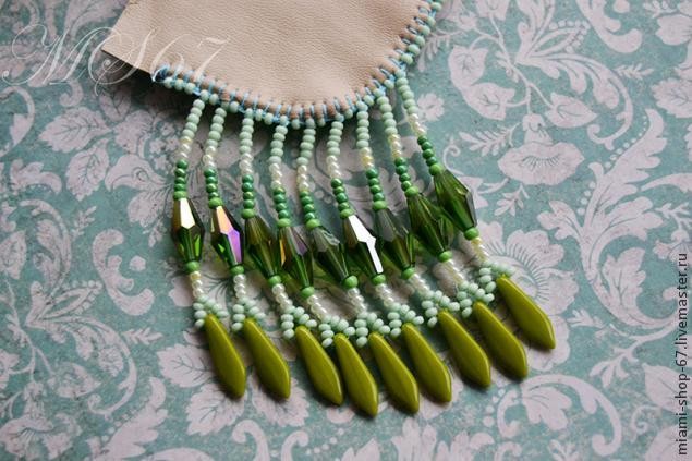 Вышивка бисером, урок №4: бахрома