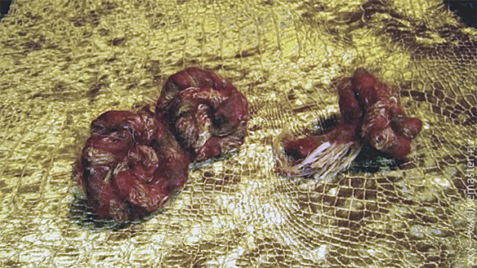 ​Делаем валяную брошь "Увядающие розы": часть 2