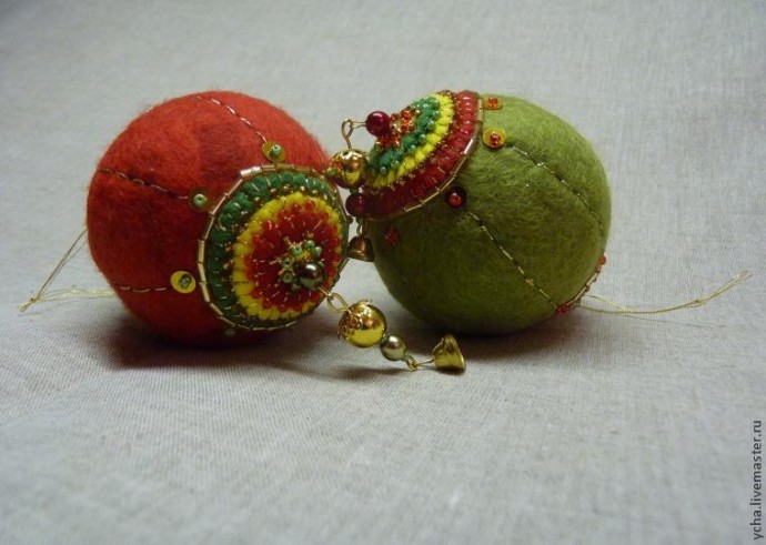 Мастерим войлочные шары на пенопластовой основе Мастерим войлочные шары на пенопластовой основе