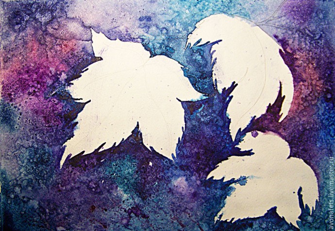 Осенний мастер-класс: акварель по-мокрому, часть 1